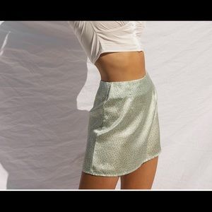 Arnie mini skirt green